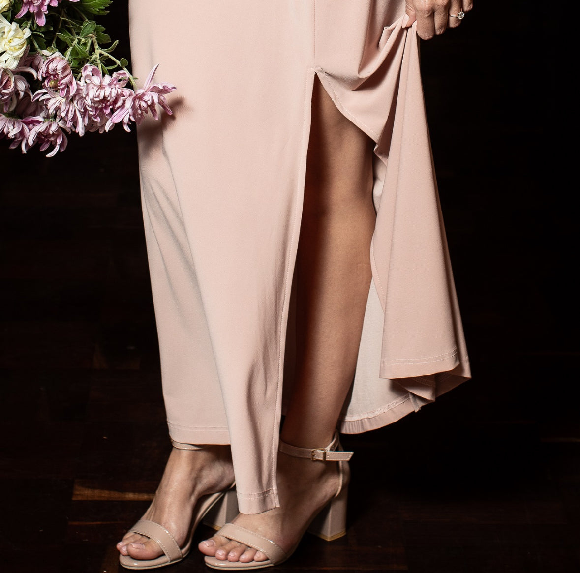 A Line Skirt With Slit